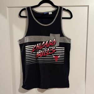 Vintage Adidas Chicago Bulls Tank Top - Black and Gray
